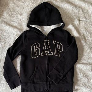 GAP Kids Black Zip-Up Hoodie